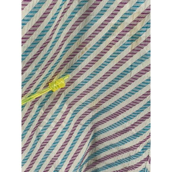 MACPHERSON'S By LAURA BIAGIOTTI Women's White Striped Cashmere Skirt SZ 46 - Picture 7 of 11